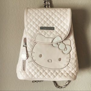 HELLO KITTY QUILTED CREMÉ BACKPACK